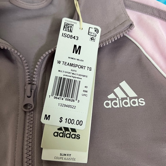 Adidas Lavender and Light Pink Track Jacket - Picture 5 of 9